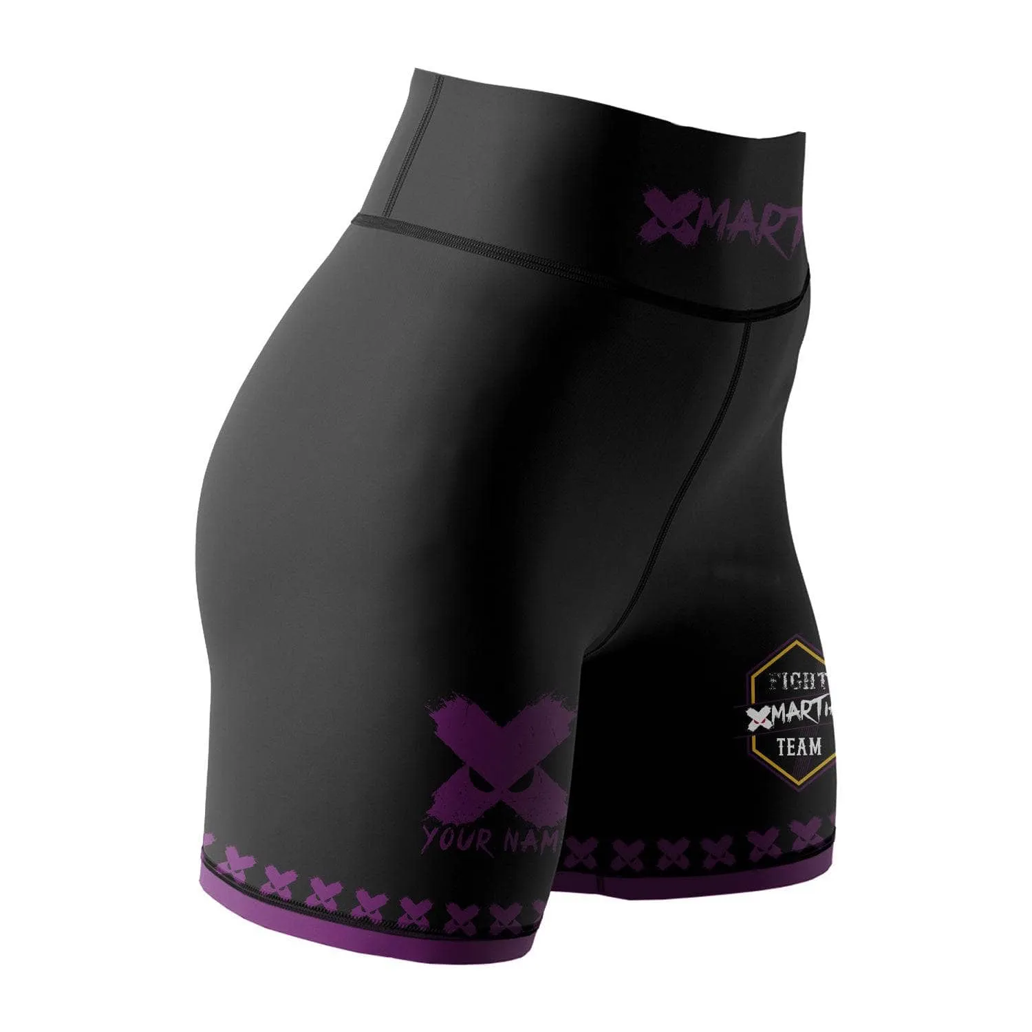 XMartial Kill Level Fight Team Women's BJJ/MMA Compression Shorts