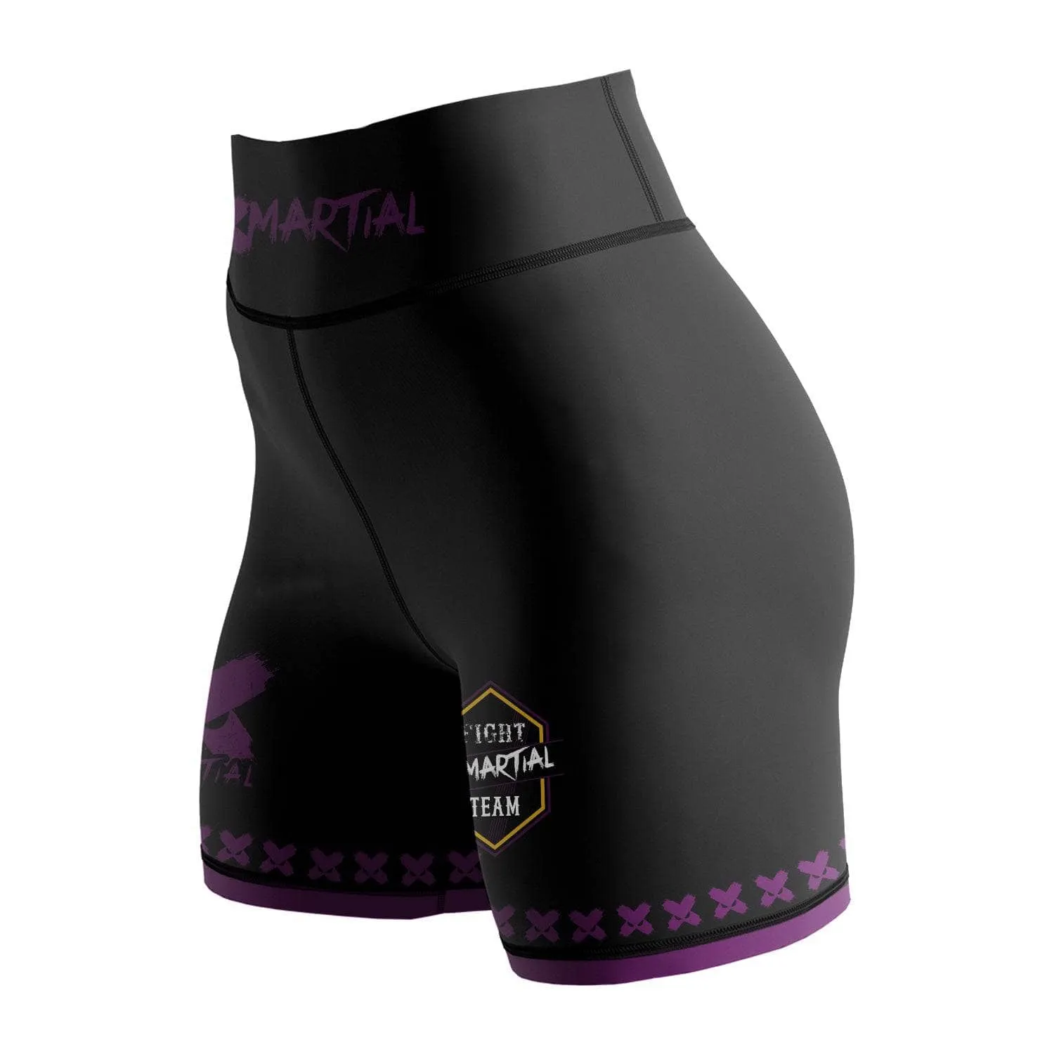 XMartial Kill Level Fight Team Women's BJJ/MMA Compression Shorts