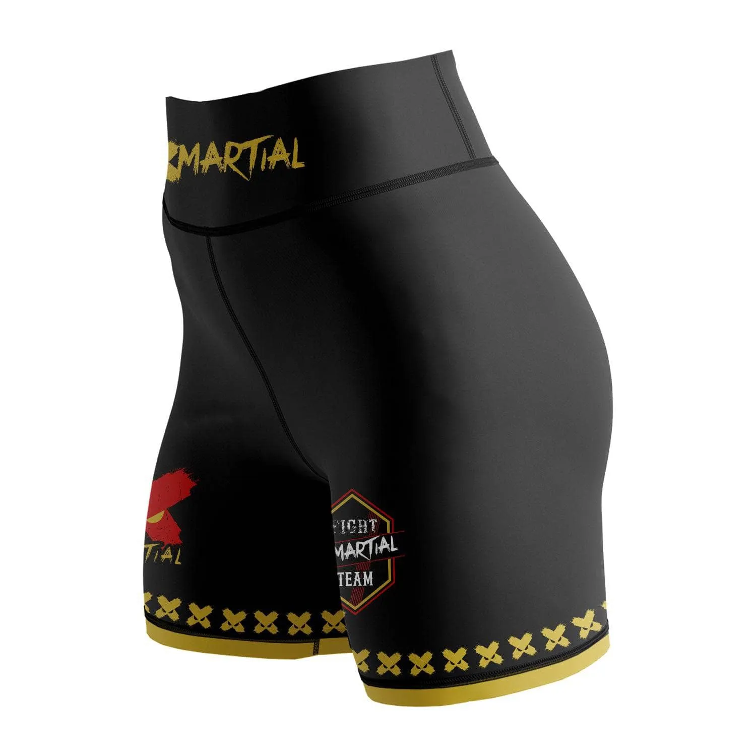 XMartial Kill Level Fight Team Women's BJJ/MMA Compression Shorts