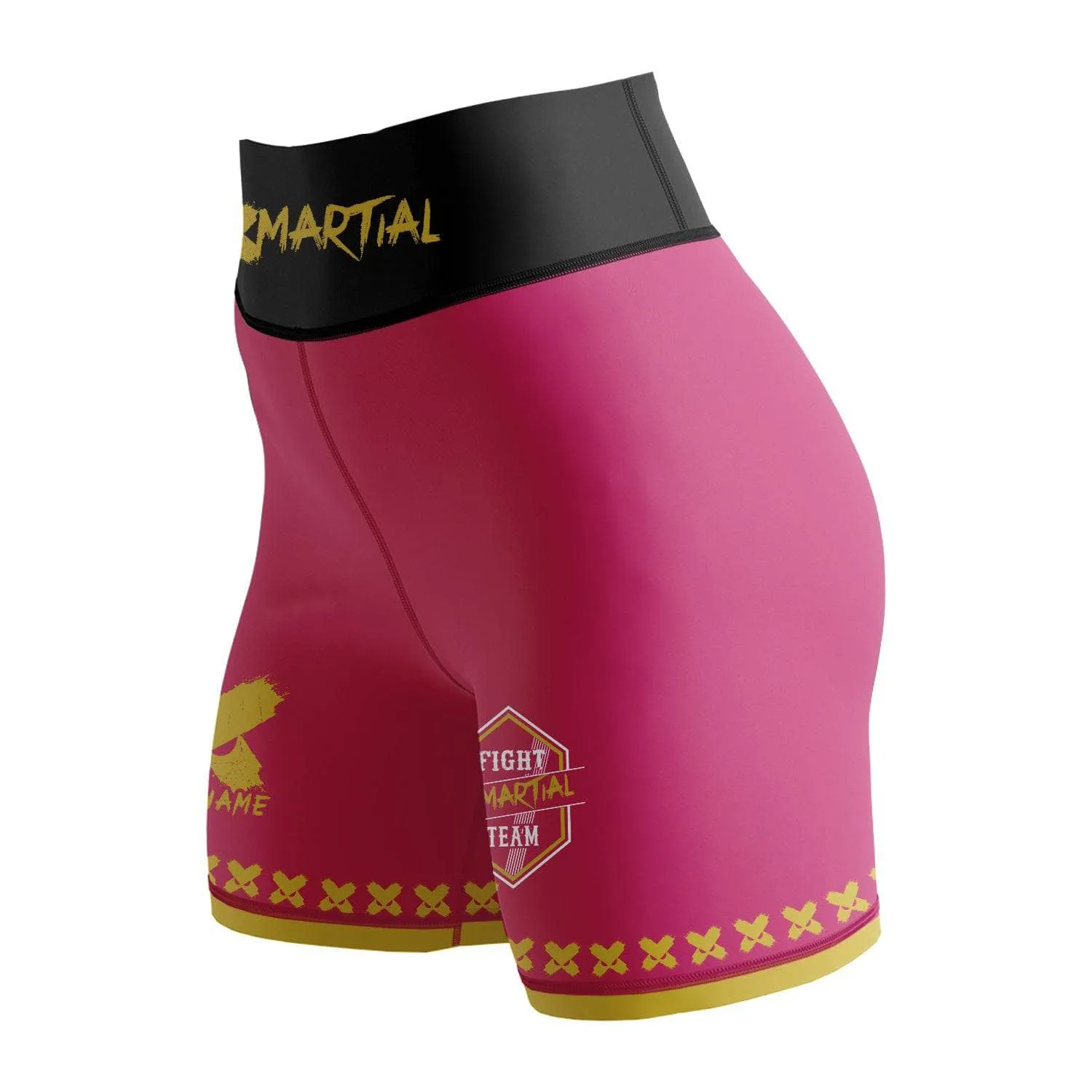 XMartial Kill Level Fight Team Women's BJJ/MMA Compression Shorts