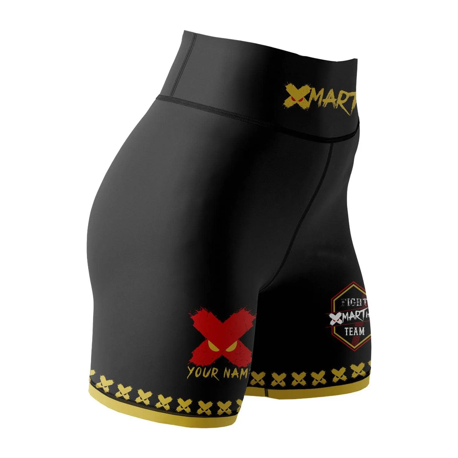 XMartial Kill Level Fight Team Women's BJJ/MMA Compression Shorts