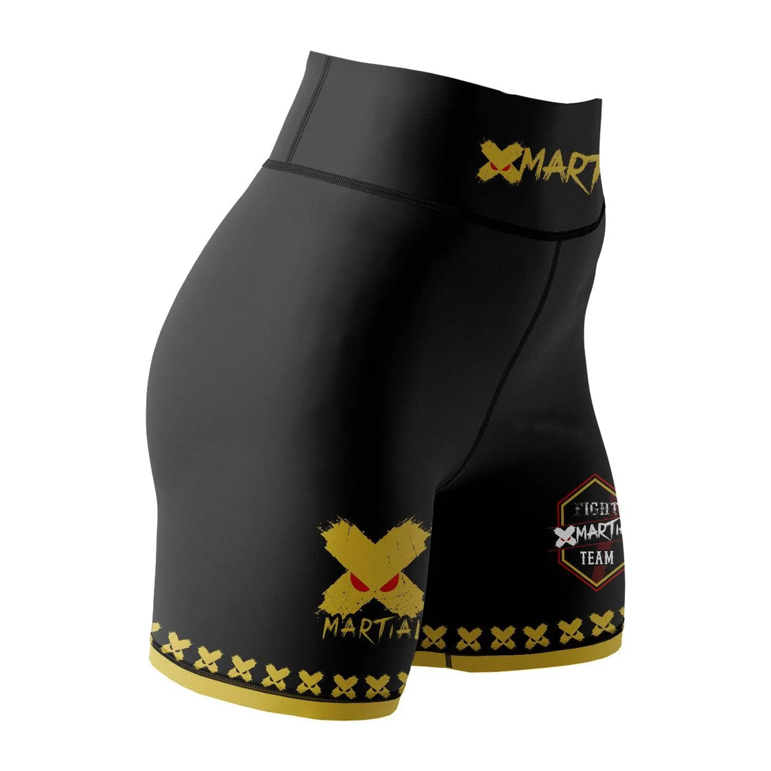 XMartial Kill Level Fight Team Women's BJJ/MMA Compression Shorts